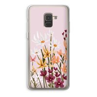 Painted wildflowers: Samsung Galaxy A8 (2018) Transparant Hoesje
