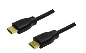 LogiLink CH0035 HDMI-kabel HDMI Aansluitkabel HDMI-A-stekker, HDMI-A-stekker 1.00 m Zwart 4K UHD