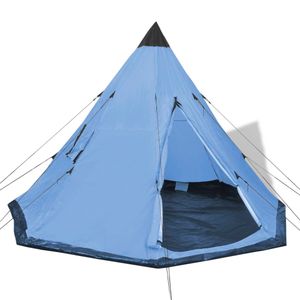 Tent 4 personen blauw