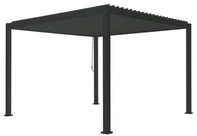 Overkapping vierkant M Rota 300 x 300 cm Matt royal grey - Suns