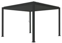 Overkapping vierkant M Rota 300 x 300 cm Matt royal grey - Suns