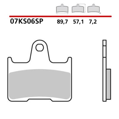 BREMBO Remblokken, voor de moto, Road Gesinterd Metaal 07KS06SP