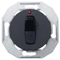 WDE011262  - 2-pole switch flush mounted black WDE011262 - thumbnail
