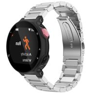 Universal Smart Watch drie stalen strips polsband horlogeband voor Garmin Forerunner 220/230/235/630/620/735 (zilver)