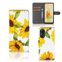 Hoesje voor OPPO Reno8 T 4G Zonnebloemen - thumbnail