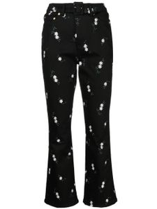 ERDEM pantalon court à fleurs - Noir