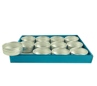 Aluminium Vensterdoosjes met Glas (Set van 12)