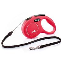 Leiband Flexi Classic Cord S Rood 5 meter