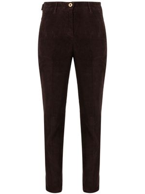 Jacob Cohën pantalon fuselé en velours côtelé - Marron