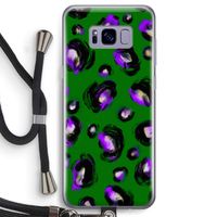 Green Cheetah: Samsung Galaxy S8 Transparant Hoesje met koord