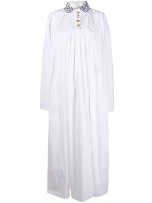 Seen Users robe courte à mancherons - Blanc