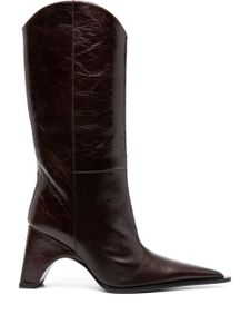 Coperni bottines Bridge 100 mm en tweed - Marron