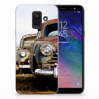 Samsung Galaxy A6 (2018) Siliconen Hoesje met foto Vintage Auto - thumbnail