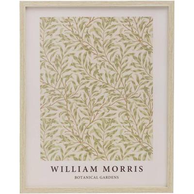 Leen Bakker - Poster Leaf - 50x40 Cm - MDF/Glas - Multikleur