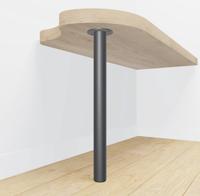 Tafelpoot RVS rond Ø60 mm - per meter