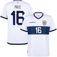 Ecuador Authentic Shirt Uit 2024-2025 + Páez 16 (Fan Style)