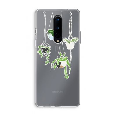 Hang In There: OnePlus 8 Transparant Hoesje