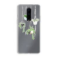Hang In There: OnePlus 8 Transparant Hoesje