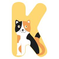 Small Foot - houten dieren kinderletter - k