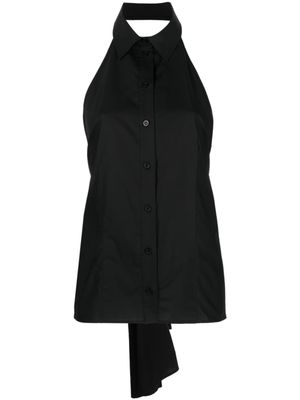 MSGM chemise à design sans manches - Noir