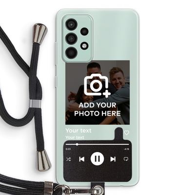 Music Player: Samsung Galaxy A52s 5G Transparant Hoesje met koord