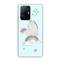 Regenboog eenhoorn: Xiaomi 11T Transparant Hoesje