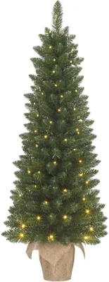 Black Box Trees Gerlos - kunstkerstboom met verlichting 51x120cm groen