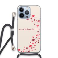 Kusjes: iPhone 13 Pro Transparant Hoesje met koord
