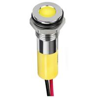 APEM Q8F1CXXY24E LED-signaallamp Geel FLUSH 6 mcd