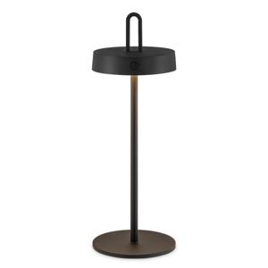 Draadloze Oplaadbare LED Tafellamp - Binnen & Buiten - Dimbaar - ø12.8 x 36.6 cm - Warmwit licht - 3000mAh - Zwart
