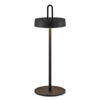 Draadloze Oplaadbare LED Tafellamp - Binnen & Buiten - Dimbaar - ø12.8 x 36.6 cm - Warmwit licht - 3000mAh - Zwart