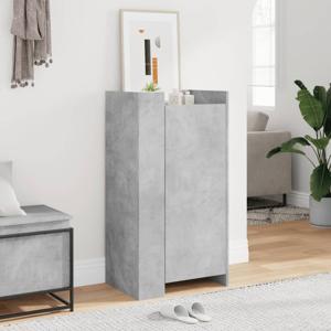 VidaXL Schoenenkast 52x37,5x100 cm bewerkt hout betongrijs
