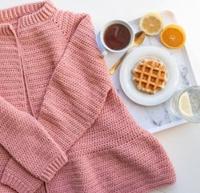 Yarn and Colors Afternoon Tea Cardigan Haakpakket 2 Rosé M