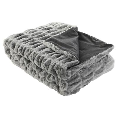 Deken Home ESPRIT Grijs 130 x 170 x 2 cm