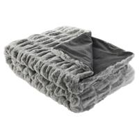 Deken Home ESPRIT Grijs 130 x 170 x 2 cm