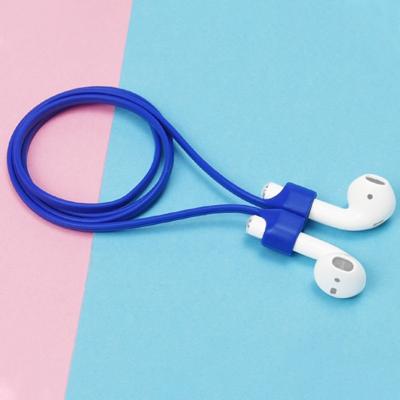 Draadloze Bluetooth headset anti-verloren touw magnetische siliconen Lanyard voor Apple AirPods 1/2 (blauw)