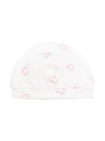 Monnalisa chapeau en coton à imprimé graphique - Blanc