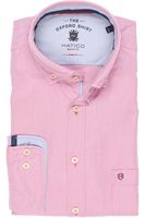 Hatico Modern Fit Overhemd roze, Effen