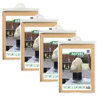 Plantenhoes met trekkoord - 5x stuks - H150 x D100 cm - beige - anti-vorst planten beschermhoes - thumbnail