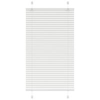 VidaXL Plissé rolgordijn 75x150 cm stofbreedte 74,4 cm polyester wit