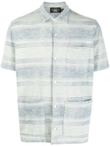 Ralph Lauren RRL chemise rayée à manches courtes - Bleu