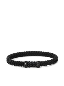 David Yurman bracelet tressé Chevron serti de diamants - Noir