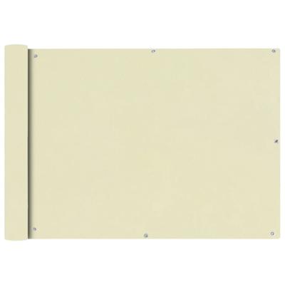 VidaXL Balkonscherm oxford textiel 75x400 cm crème
