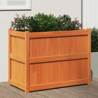 VidaXL Plantenbak 90x50x70 cm massief grenenhout wasbruin - thumbnail