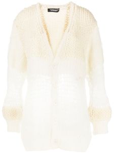 Undercover cardigan en maille épaisse - Blanc