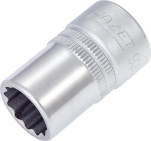 HAZET Dopsleutel 900AZ-9/16 · 1/2 inch (12,5 mm) vierkant hol · Buitentwaalfkant tractieprofiel · SW 9/16?