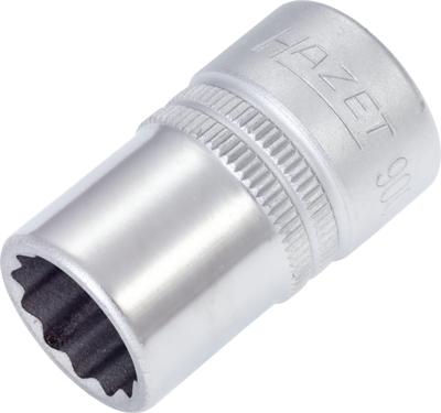 HAZET Dopsleutel 900AZ-9/16 · 1/2 inch (12,5 mm) vierkant hol · Buitentwaalfkant tractieprofiel · SW 9/16?