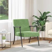 Fauteuil Lichtgroen 59 x 75 x 78 cm Fluweel