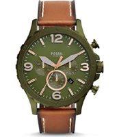 Horlogeband Fossil JR1531 Leder Bruin 24mm