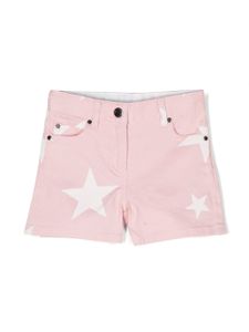 Stella McCartney Kids short en jean à étoiles - Rose